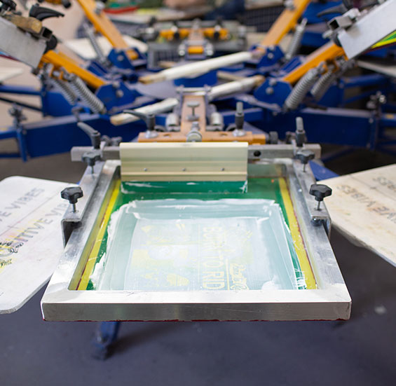 facility designed for large-volume screen printing